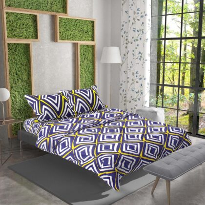 Abstract Blue Bedsheet